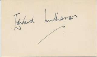 Edward Mulhare autograph