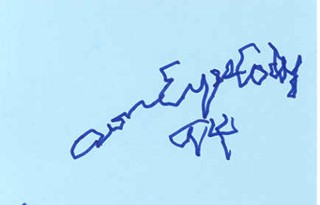 Iron Eyes Cody autograph