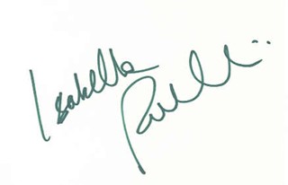 Isabella Rossellini autograph