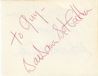 Barbara Bel-Geddes autograph