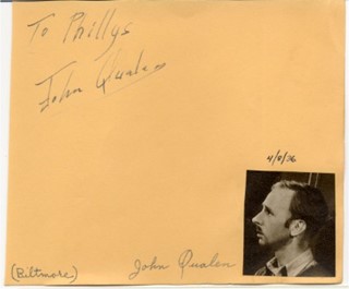 John Qualen autograph