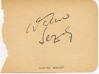Walter Slezak autograph