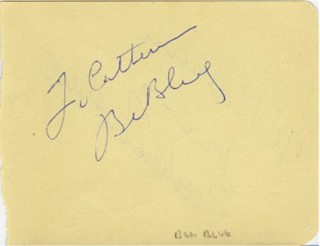 Ben Blue autograph