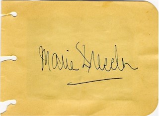 Marie Dressler autograph