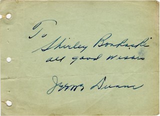 Irene Dunne autograph