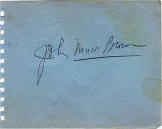 Johnny Mack Brown autograph