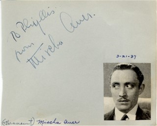 Mischa Auer autograph