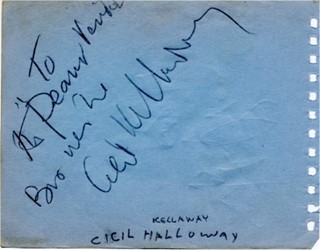 Cecil Kellaway autograph