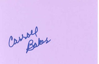 Carroll Baker autograph