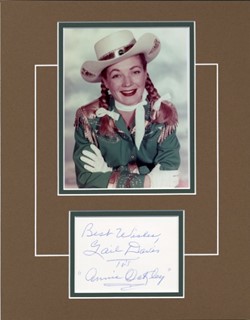 Gail Davis as Annie Oakley autograph