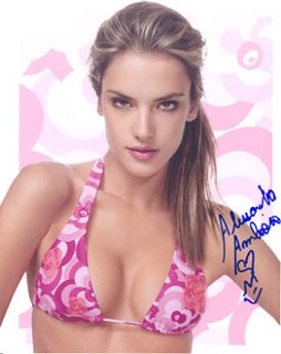 Alessandra Ambrosio autograph