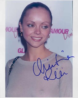 Christina Ricci autograph