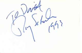 Roy Scheider autograph
