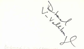 Deborah Van-Valkenburgh autograph