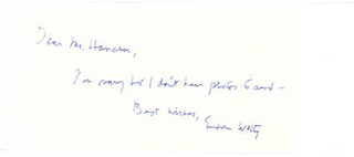 Eudora Welty autograph