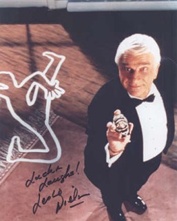 Leslie Nielsen autograph
