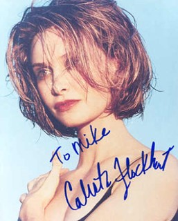 Calista Flockhart autograph
