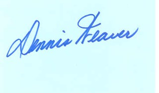 Dennis Weaver autograph