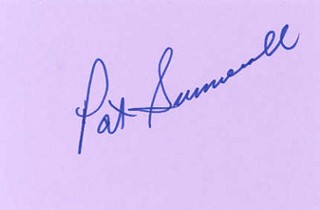 Pat Summerall autograph
