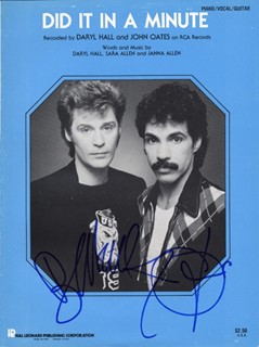 Daryl Hall & John Oates autograph