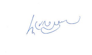 Dalai Lama autograph