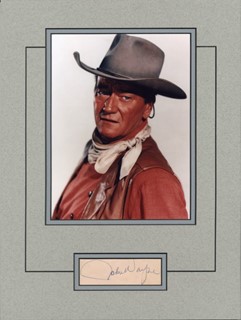 John Wayne autograph