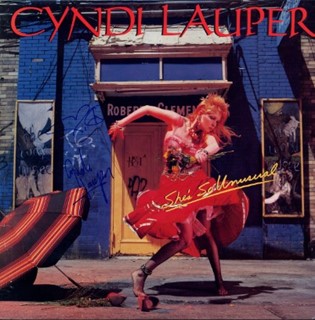 Cyndi Lauper autograph