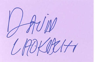 David Chokachi autograph