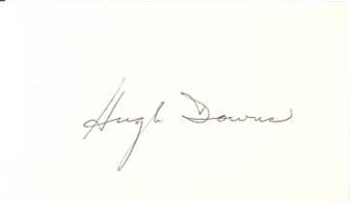 Hugh Downs autograph