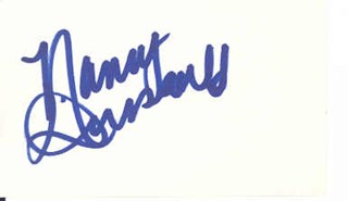 Nancy Dussault autograph
