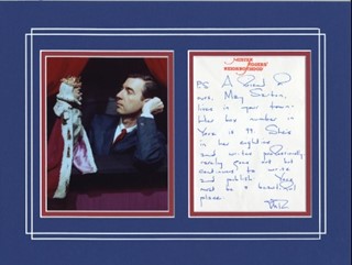 Mister Rogers autograph