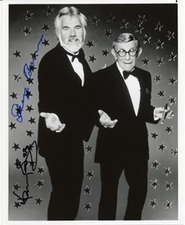 George Burns & Kenny Rogers autograph