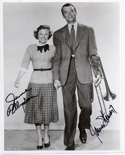 James Stewart & June Allyson autograph