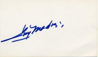 Guy Madison autograph