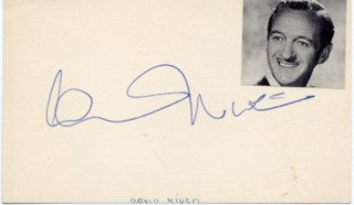 David Niven autograph