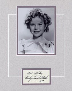 Shirley Temple Black autograph