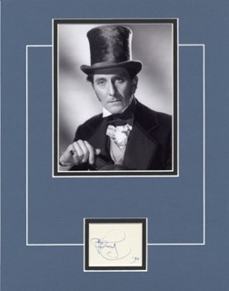 Peter Cushing autograph
