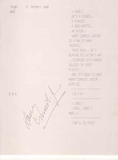 Harry Connick-Jr. autograph
