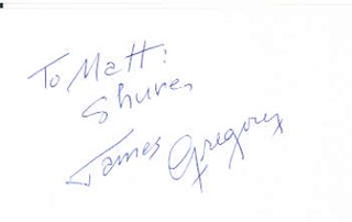 James Gregory autograph
