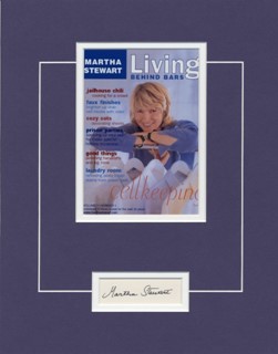 Martha Stewart autograph