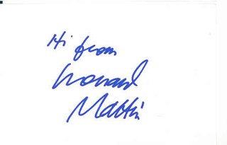 Leonard Maltin autograph