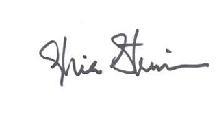 Gloria Steinem autograph