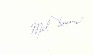 Mel Torme autograph