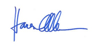Karen Allen autograph