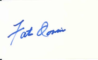 Fats Domino autograph