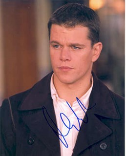 Matt Damon autograph