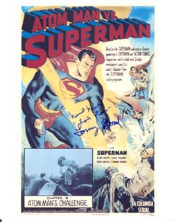 Atom Man vs Superman autograph