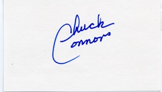 Chuck Connors autograph