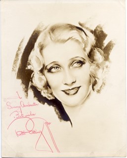 Ruth Etting autograph