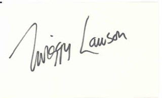 Twiggy Lawson autograph